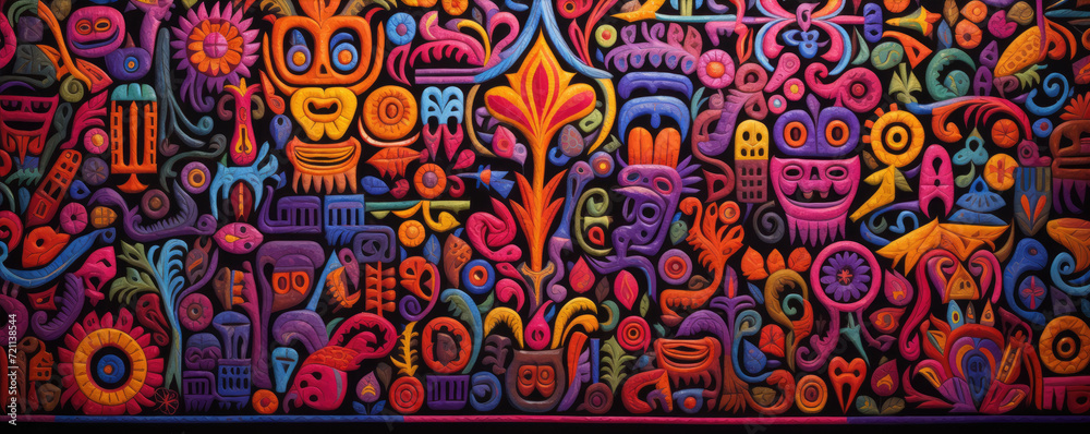 hispanic textile pattern.