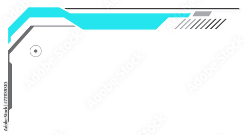 HUD futuristic technology line frame design element template