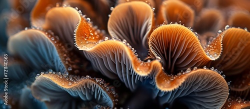 Magnificent Mushroom Spore: Stunning Macro Close-Up of Mushroom Spore in Mesmerizing Detail