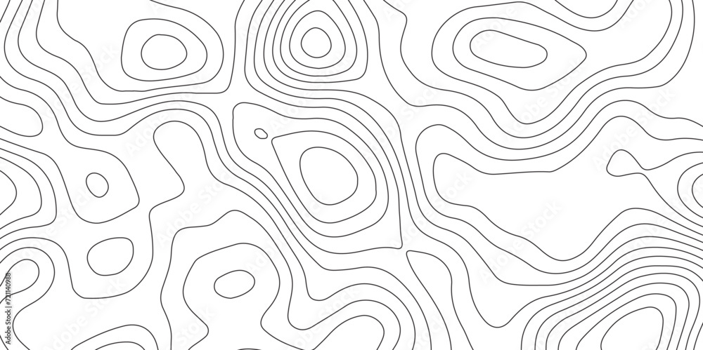 Abstract background with topographic contour map with geographic black color line map .white wave paper curved reliefs abstract background .vector illustration of topographic line contour map design . - obrazy, fototapety, plakaty 