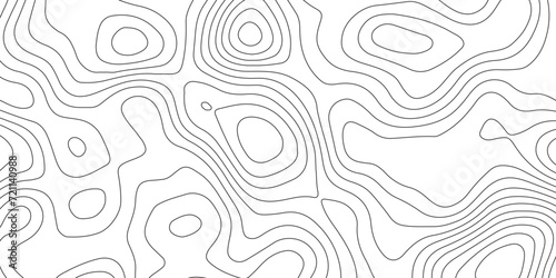 Abstract background with topographic contour map with geographic black color line map .white wave paper curved reliefs abstract background .vector illustration of topographic line contour map design . photo