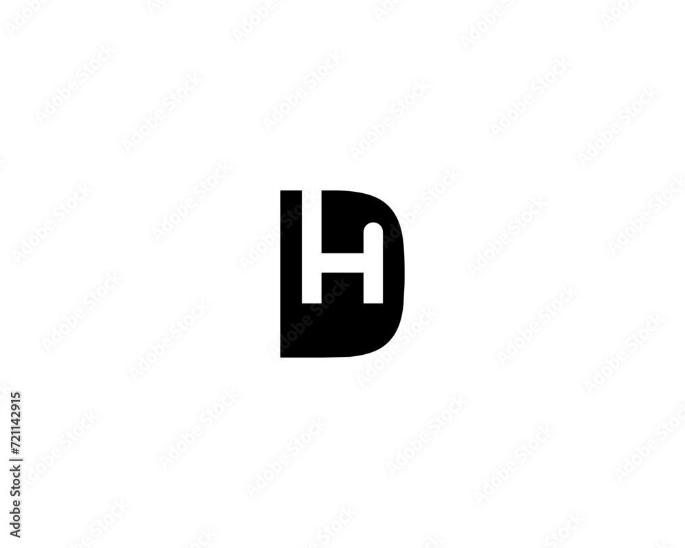 Abstract Initial Letter DH Logo.Geometric Shape with Square Pixel Dots isolated on white Background. Usable for Business and Technology Logos. Flat Vector Logo Design Abstract Initial Letter DH Logo.Geometric Shape with Square Pixel Dots isolated on white Background. Usable for Business and Technology Logos. Flat Vector Logo Design