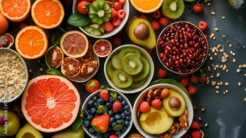 A healthy food alternative menu concept photo