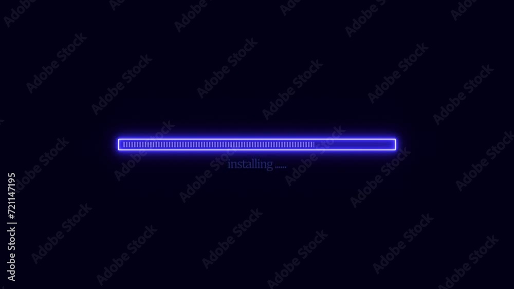 Loading bar animation isolated, installing bar Loading bar animation isolated, installing bar