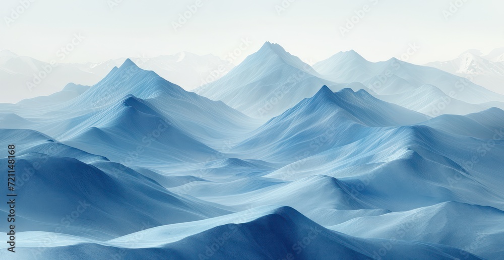 white abstract blue gradient background, in the style of layered landscapes