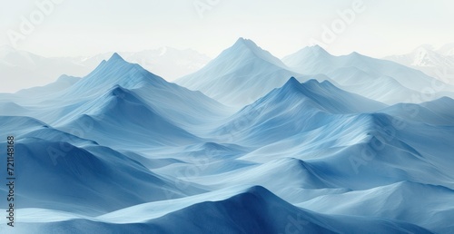 white abstract blue gradient background, in the style of layered landscapes