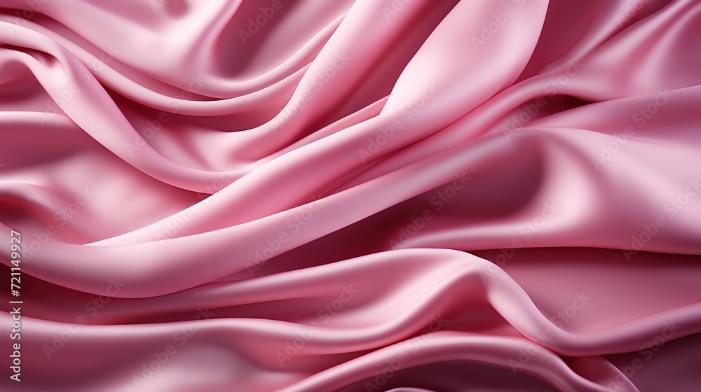 Obraz premium Blush Elegance: A Soft and Smooth Pink Satin Fabric Weave Creates a Luxurious Wallpaper Background