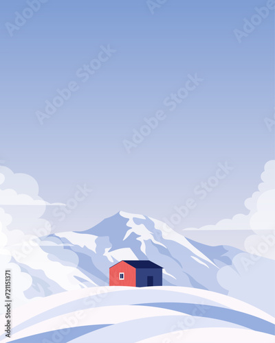 Lapland, poster design, vertical banner