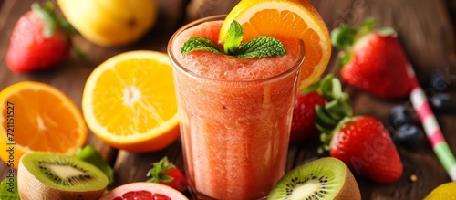 Delicious Fresh Juice: A Healthy and Refreshing Blend of Fruits