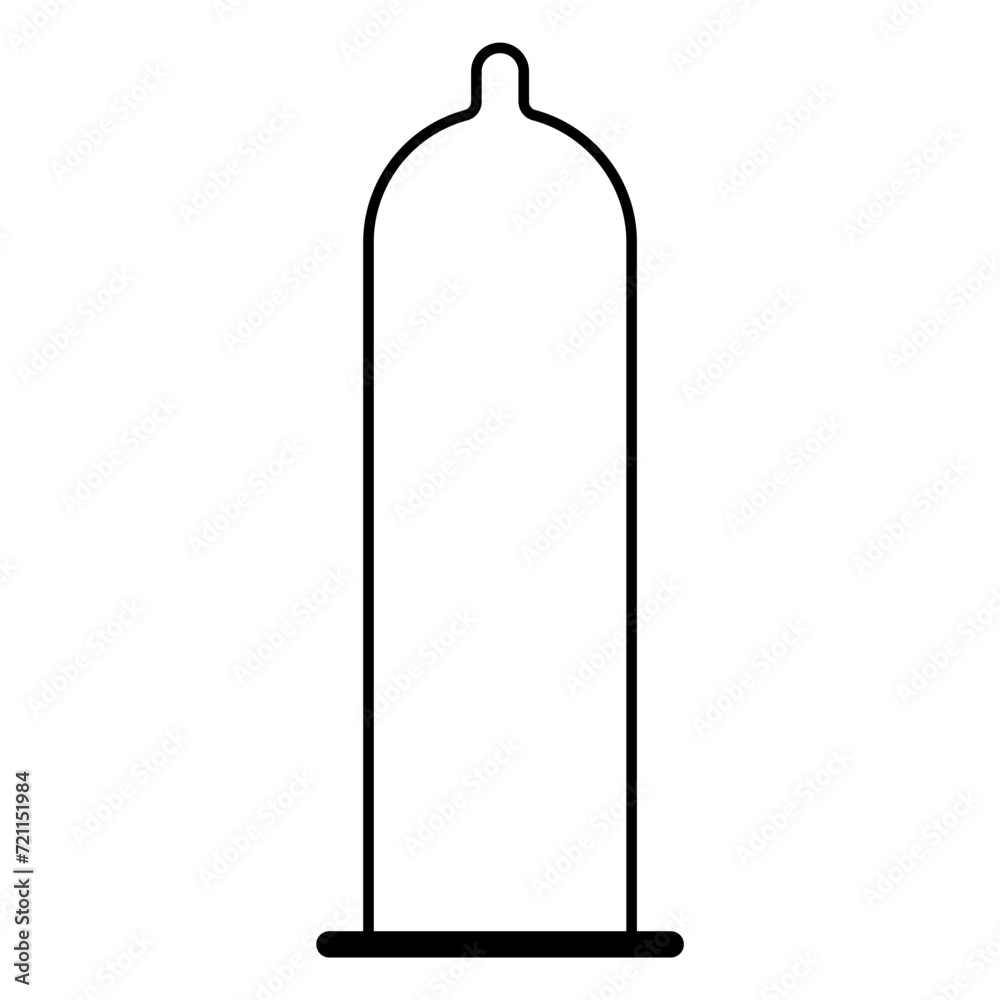 Condom icon, health protection rubber symbol, preventation web sign design vector illustration Condom icon, health protection rubber symbol, preventation web sign design vector illustration