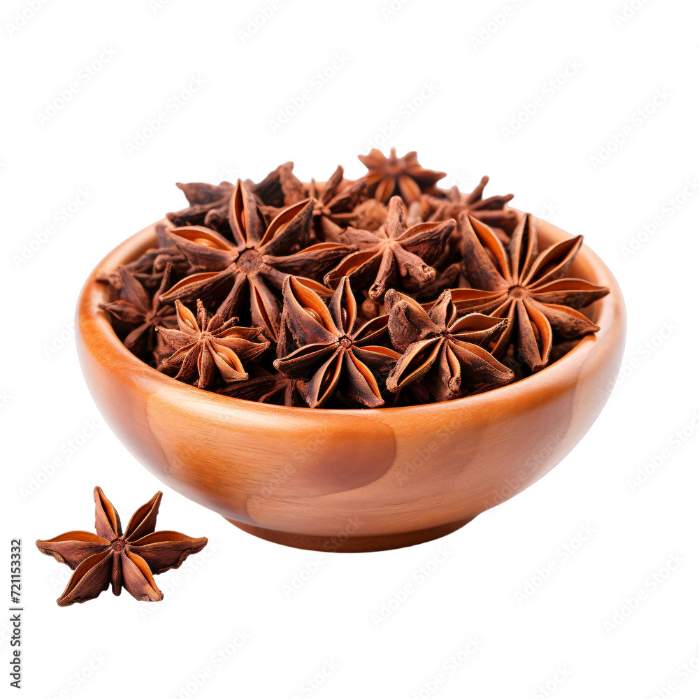 anise in a bowl isolated on white, star anise bowl transparent png, Ayurvedic star anise on a wooden bowl anise in a bowl isolated on white, star anise bowl transparent png, Ayurvedic star anise on a wooden bowl