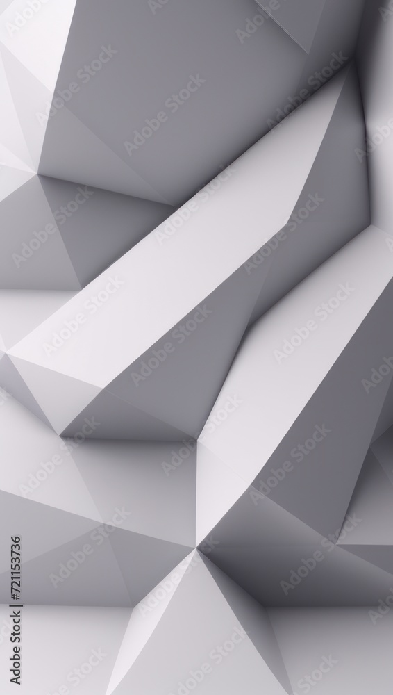 Fototapeta premium Polygonal Art Geometric Abstract Monochromatic Background