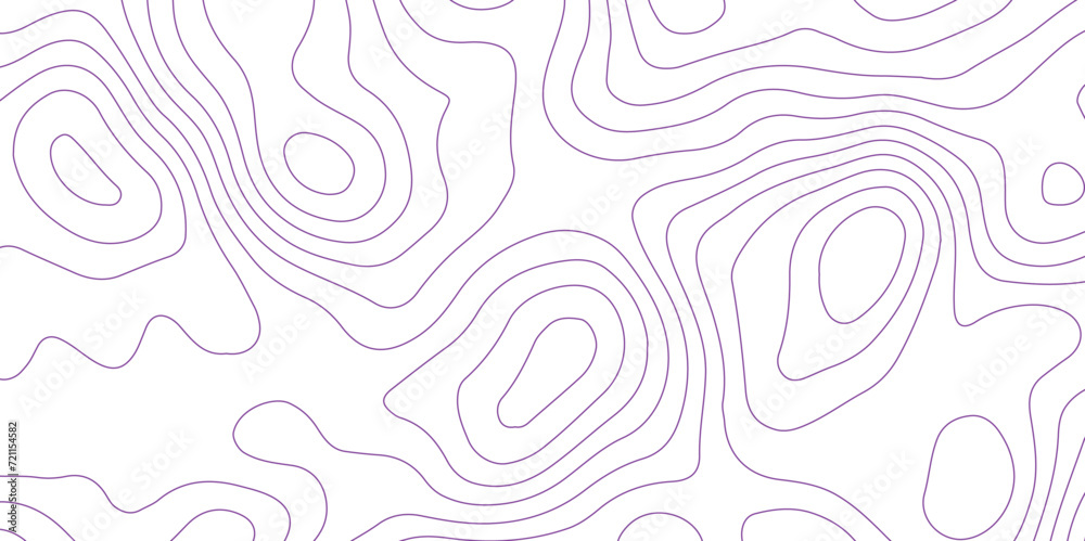 Abstract background with topographic contour map with purple color geographic line map .white wave paper curved reliefs abstract background .vector illustration of topographic line contour map design.