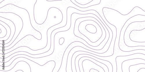 Abstract background with topographic contour map with purple color geographic line map .white wave paper curved reliefs abstract background .vector illustration of topographic line contour map design. photo