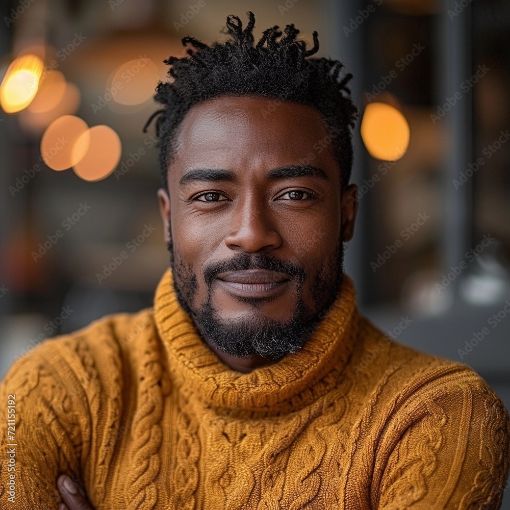 portrait of a handsome black man portrait of a handsome black man