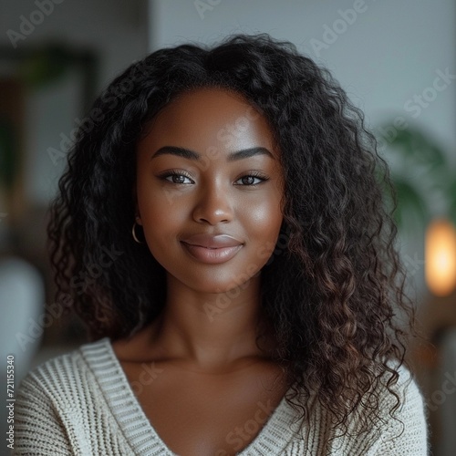 portrait of a beautiful black woman