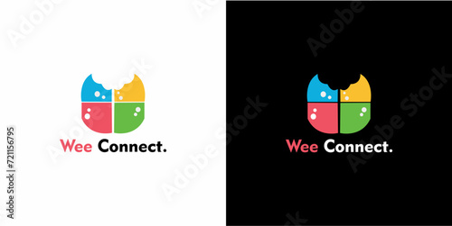 logo connect people brand identity