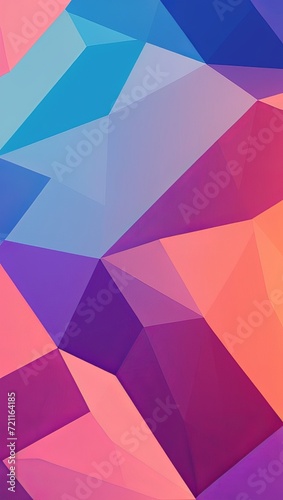 Colorful Polygonal Art Geometric Abstract Background