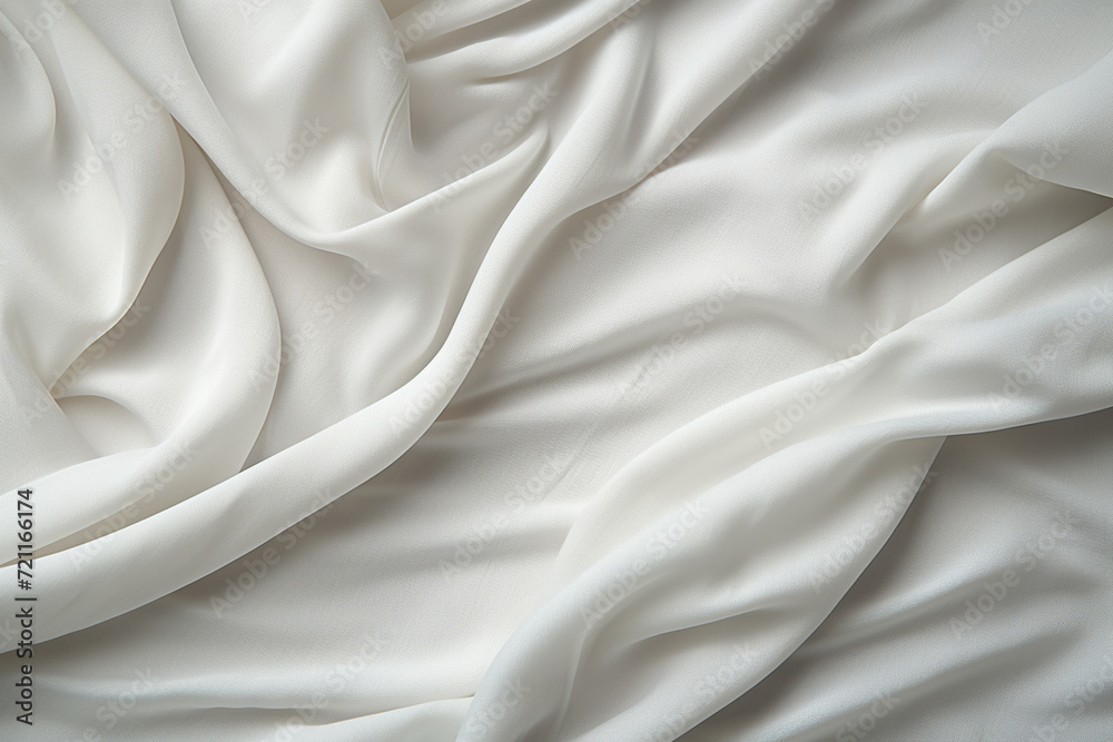 Obraz premium White satin fabric texture background for wedding ceremony or luxury event design.