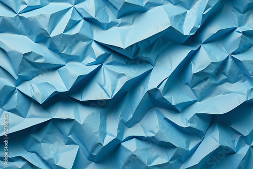 Blue Crumpled Craft Paper Seamless Texture, an Enduring Canvas for Creative Endeavors