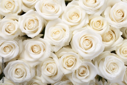 white roses bouquet