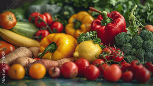 Composition with assorted raw organic vegetables. Detox diet © Oleg Kolbasin