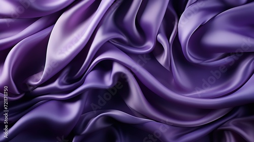 Velvet Plum Bliss: A Smooth and Soft Purple Satin Fabric Weave Creates a Luxuriously Smooth and Silky Wallpaper Texture