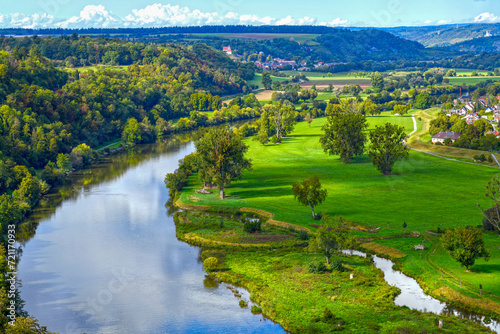Neckartal im Landkreis Heilbronn in Baden Württemberg	