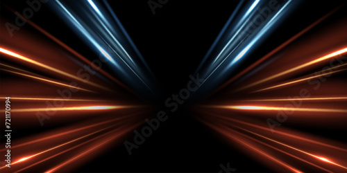 beautiful light speed line background on black background abstract design vector illustration