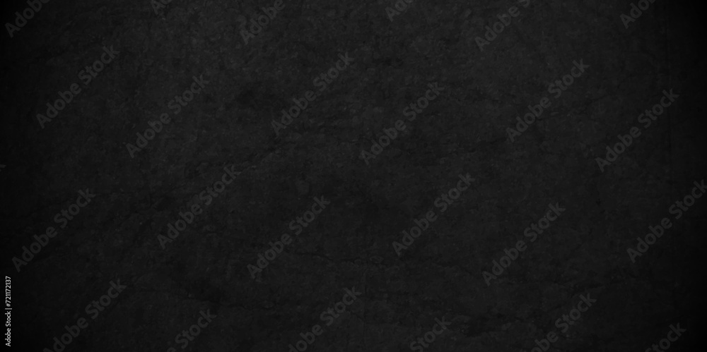 Abstract Dark black stone blank wall grunge marble stone charcoal backdrop background. black rough retro grunge counter tops. dark texture chalk board and cracked wall black board banner background.