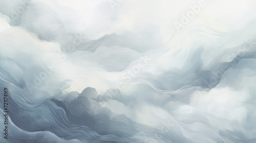 Winter Abstract Background with Cool-Toned Colors and Textures. Copy Space