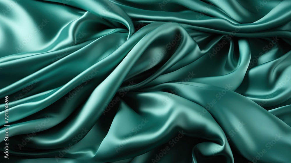Opulent Oasis: A Wallpaper Background Showcasing the Soft and Smooth Texture of Green Satin Fabric Weave Opulent Oasis: A Wallpaper Background Showcasing the Soft and Smooth Texture of Green Satin Fabric Weave