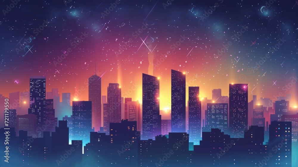 dynamic cityscape background that captures the essence of urban life under the stars dynamic cityscape background that captures the essence of urban life under the stars