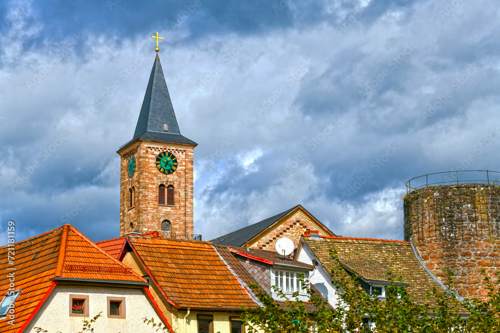 Fototapeta premium Historische Altstadt Eberbach im Rhein-Neckar-Kreis (Baden-Württemberg)