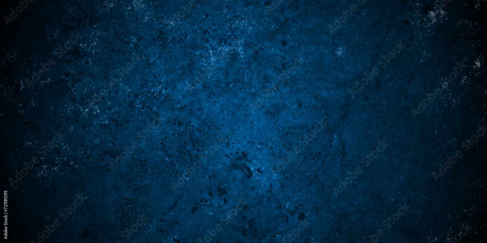 Fototapeta premium Abstract Dark blue stone blank wall grunge marble stone backdrop background. blue rough retro grunge counter tops. dark texture chalk board and cracked wall black board banner background.