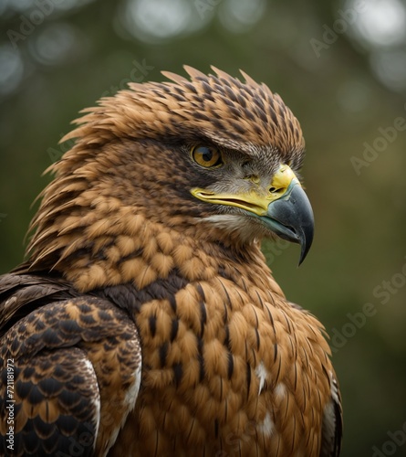 close up of a hawk