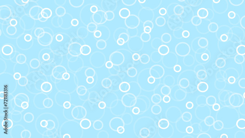 Blue seamless pattern with white circles