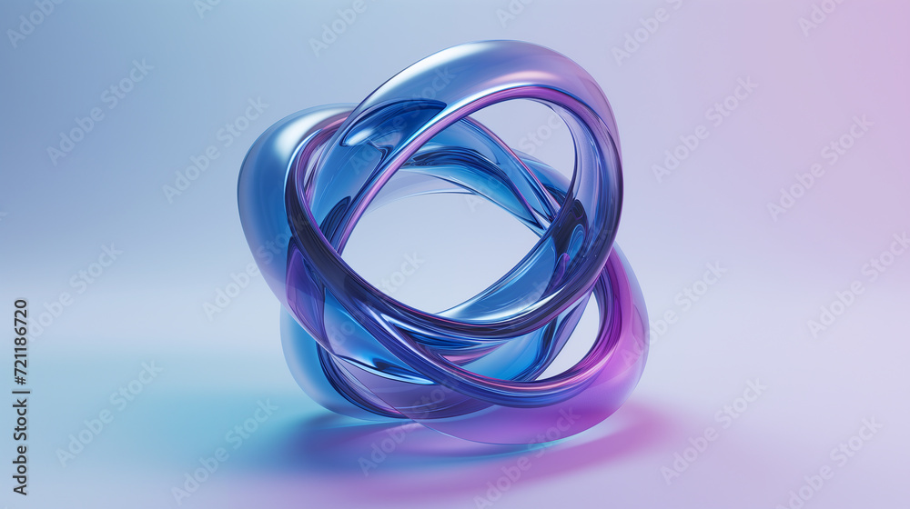 抽象的な彫刻3Dの画像 円形のミニマリズムシンボル 青紫色
An abstract 3d circular symbol. Purple and blue based wallpaper background [Generative AI]