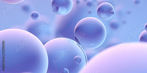 3d background with blue spheres,3d rendering picture of colorful balls. Abstract wallpaper and background.
