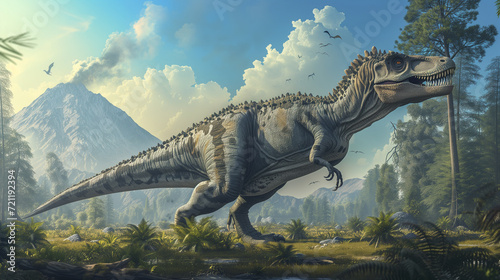 AI imagination of a Megalosaurus dinosaur. AI generated © MoiraM