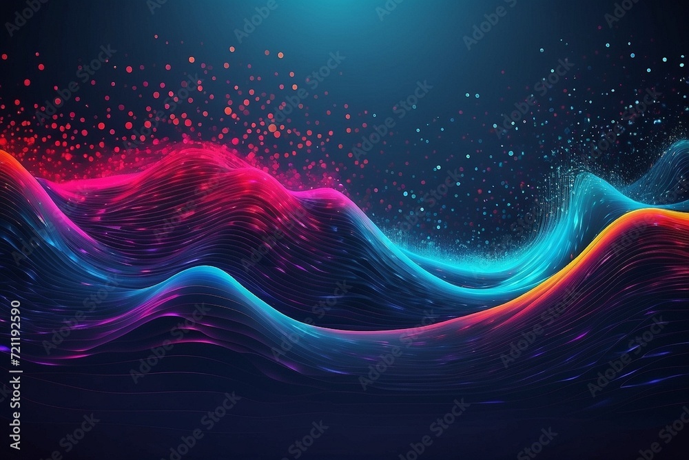 Obraz premium waves back ground