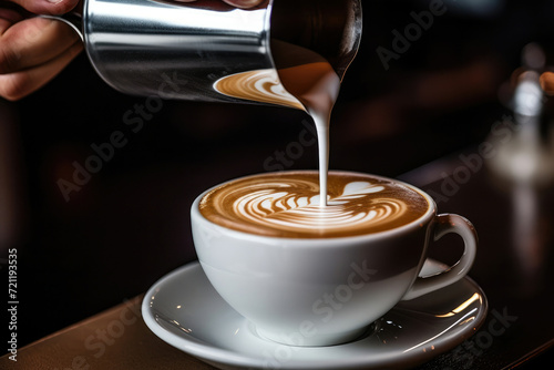Milk espresso breakfast drink hot coffee latte barista cup cappuccino art cafe