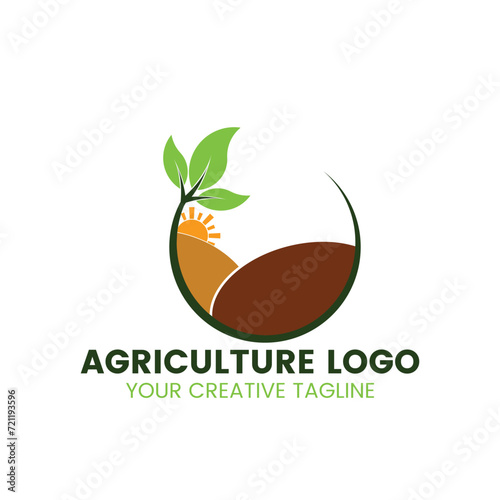 Creative agricultural logo design 