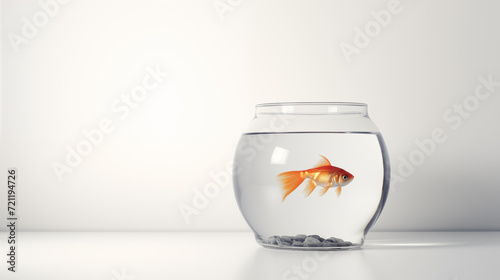 goldfish in a glass photo