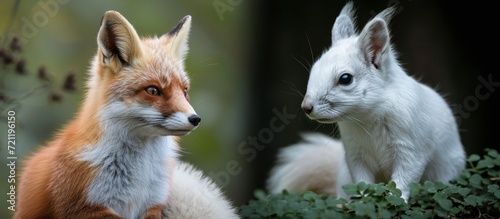 Rare White Morph Fox and Squirrel Captivate with Uncommon Beauty