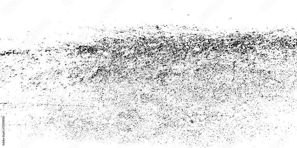 Dust overlay distress grungy effect paint. Black and white grunge seamless texture. Dust and scratches grain texture on white and black background.	Dirty powder rough aged splash crumb wall backdrop.