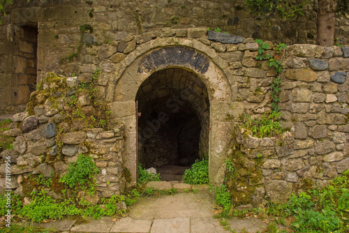 Fototapeta Naklejka Na Ścianę i Meble -  The historic 16th century Kastel Fortress in Banja Luka, Republika Srpska, Bosnia and Herzegovina. Entrance to the underground sections