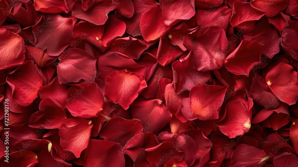 Beautiful red rose petals as background, top view Beautiful red rose petals as background, top view