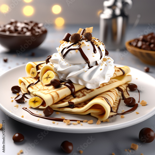 Banana crepe