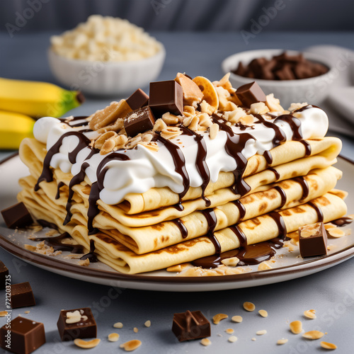 pancakes with chocolate